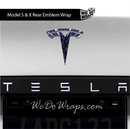 Insane Performance Mode Tesla Emblem Decals (Front + Back) | Model X - Tesla Emblems
