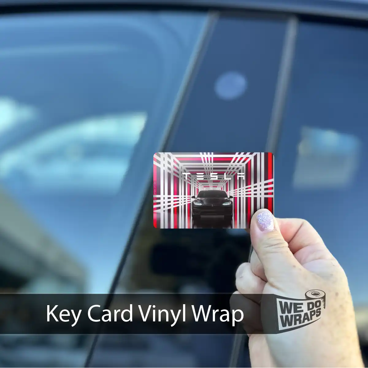 Plaid Model S | NFC Key Card Wrap - Tesla Emblems