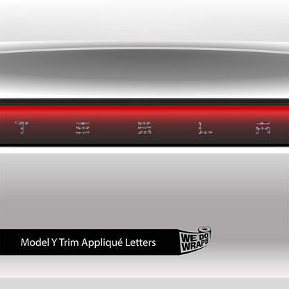 Plaid Performance Mode Tesla Emblem Decals (Front + Back) | Model Y - Tesla Emblems