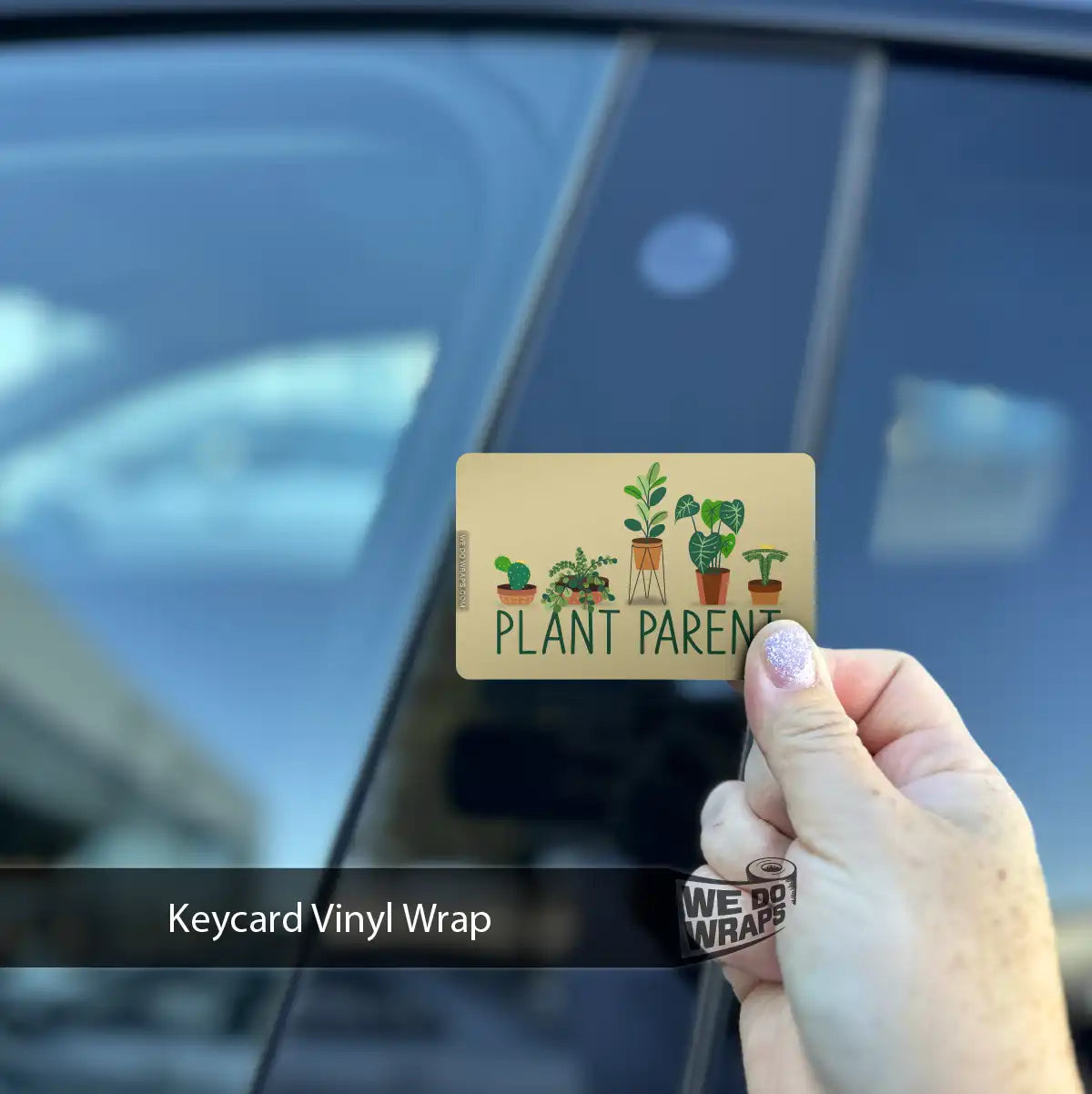Plant Parent Tesla Keycard Decal - Tesla Emblems