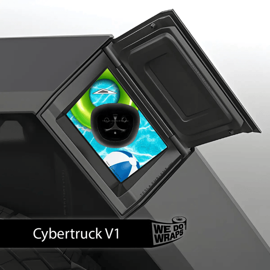 Pool Party Tesla Charge Port Wrap | Cybertruck - Tesla Emblems