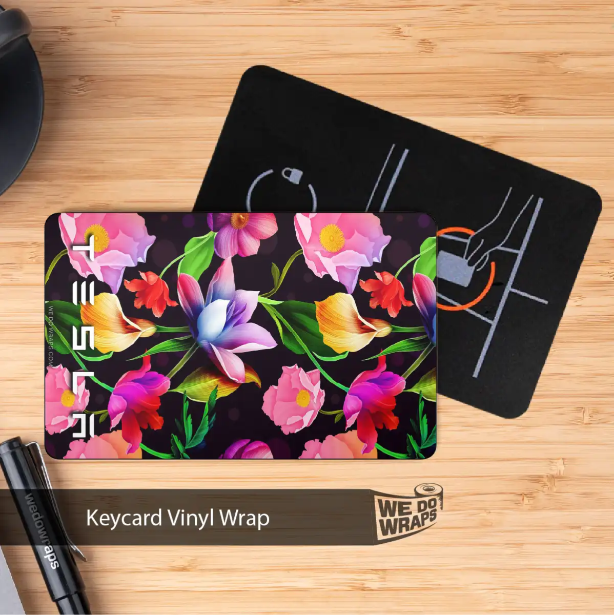 Posies Tesla Keycard Decal - Tesla Emblems