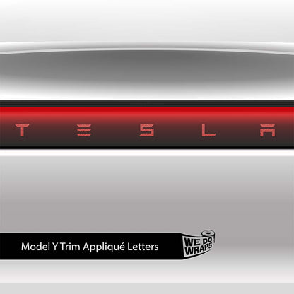 Radial Fan Tesla Emblem Decals (Front + Back) | Model Y - Tesla Emblems