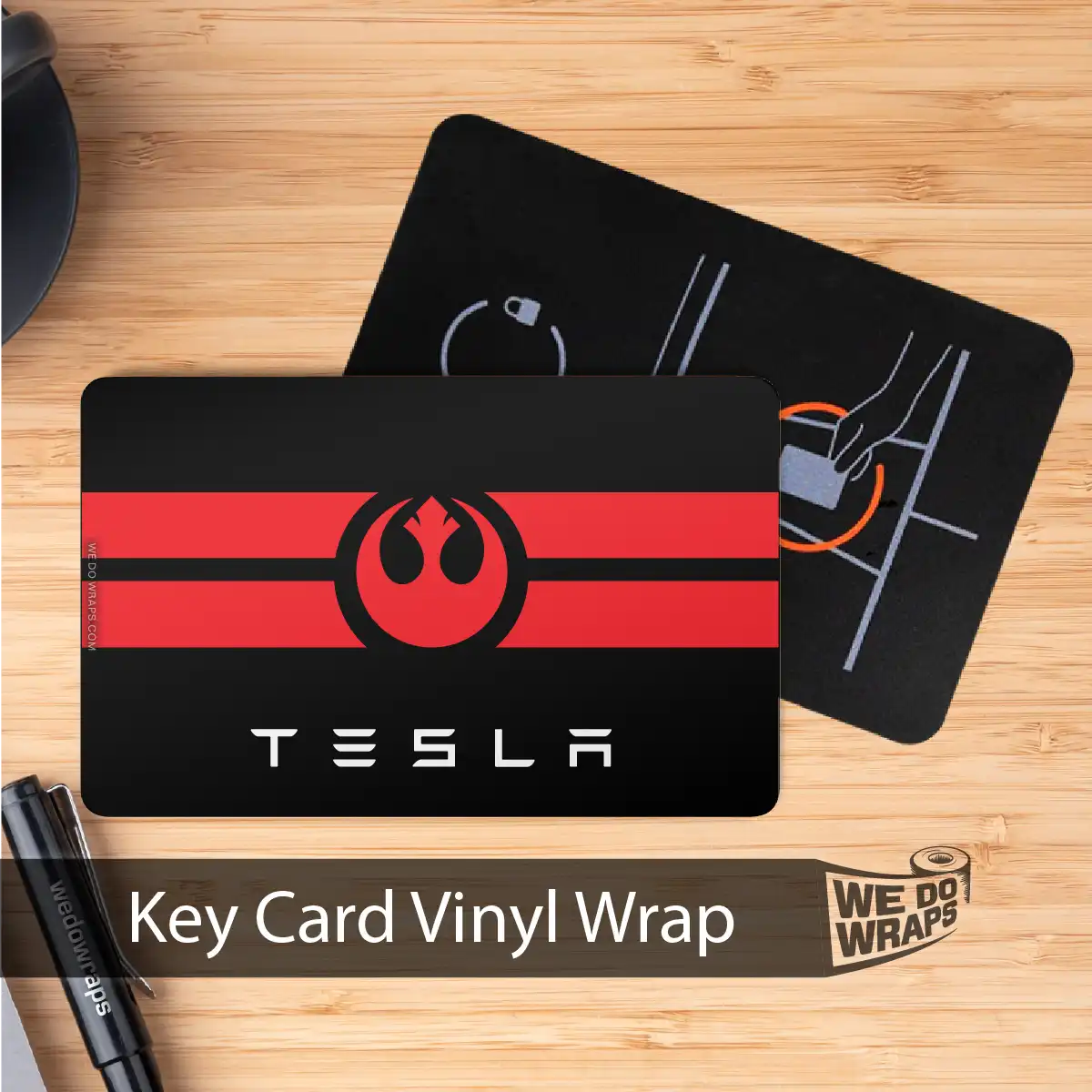 Rebel Alliance Flag | NFC Key Card Wrap - Tesla Emblems