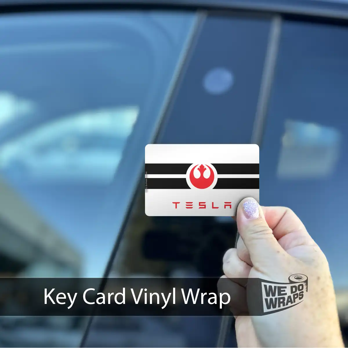 Rebel Alliance Flag | NFC Key Card Wrap - Tesla Emblems