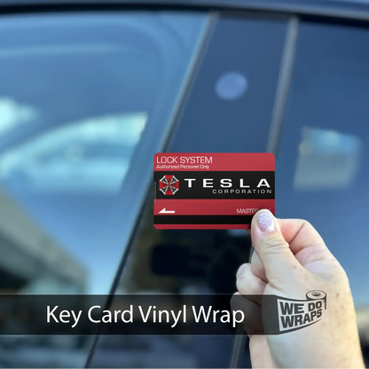 Resident Evil Umbrella Corp. Security | NFC Key Card Wrap - Tesla Emblems