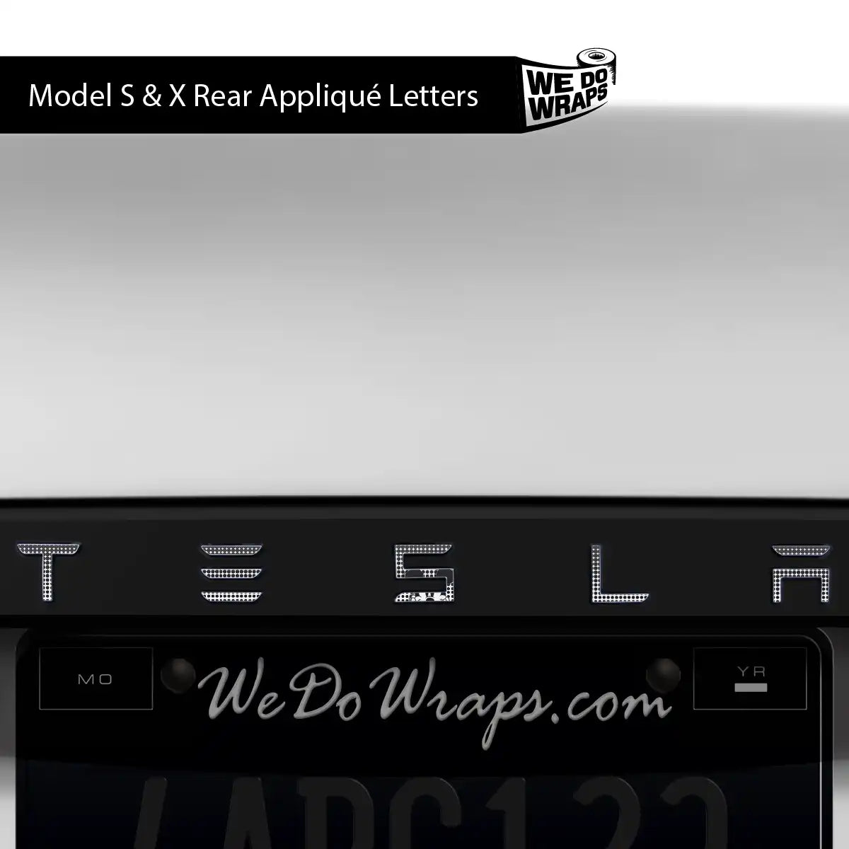 Retro Mouse Tesla Emblem Decals (Front + Back) | Model S - Tesla Emblems