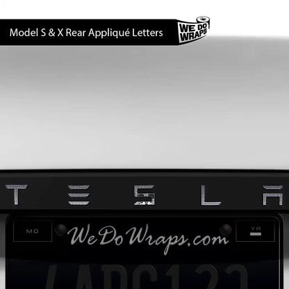 Retro Mouse Tesla Emblem Decals (Front + Back) | Model S - Tesla Emblems