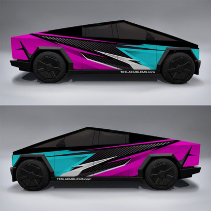 RetroTruck - Tesla Cybertruck DIY Precut Kit - Tesla Emblems