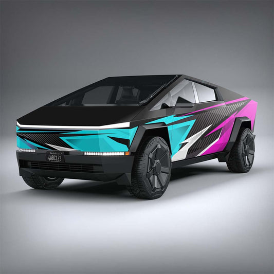 RetroTruck - Tesla Cybertruck DIY Precut Kit - Tesla Emblems