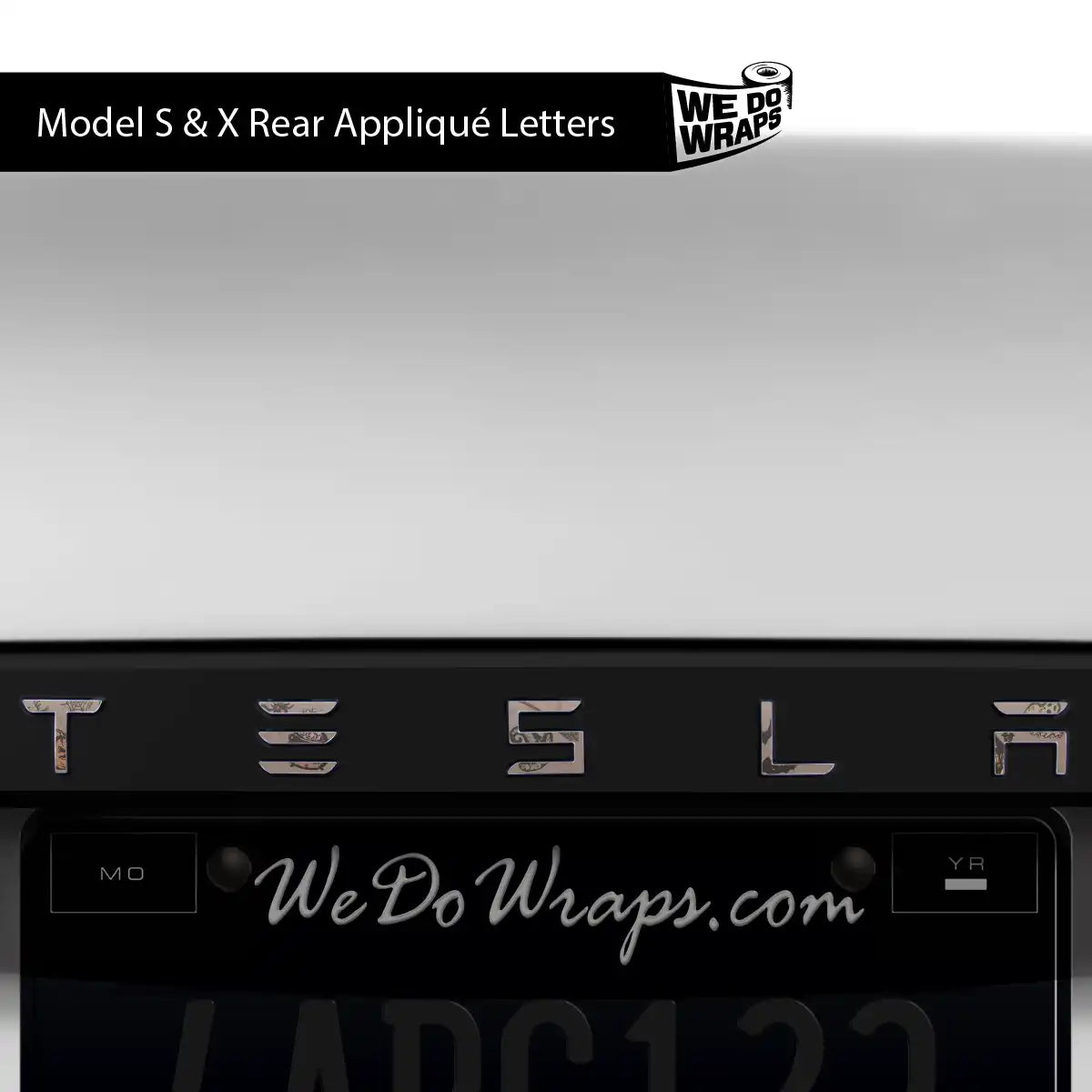 Rustic Witchcraft Tesla Emblem Decals (Front + Back) | Model X