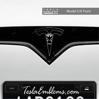 S.H.I.E.L.D. Tesla Emblem Decals (Front + Back) - Tesla Emblems