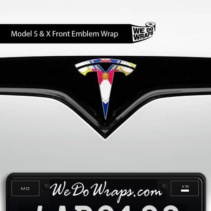 Magical Girl Tesla Emblem Decals (Front + Back) | Model S - Tesla Emblems