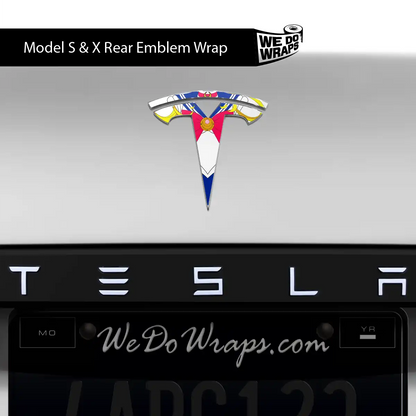 Magical Girl Tesla Emblem Decals (Front + Back) | Model S - Tesla Emblems