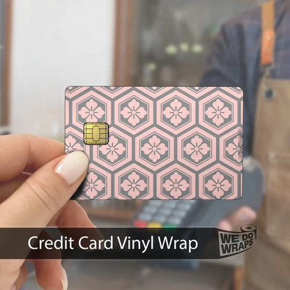 Sakura Hex | NFC Key Card Wrap - Tesla Emblems