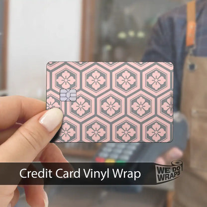Sakura Hex | NFC Key Card Wrap - Tesla Emblems