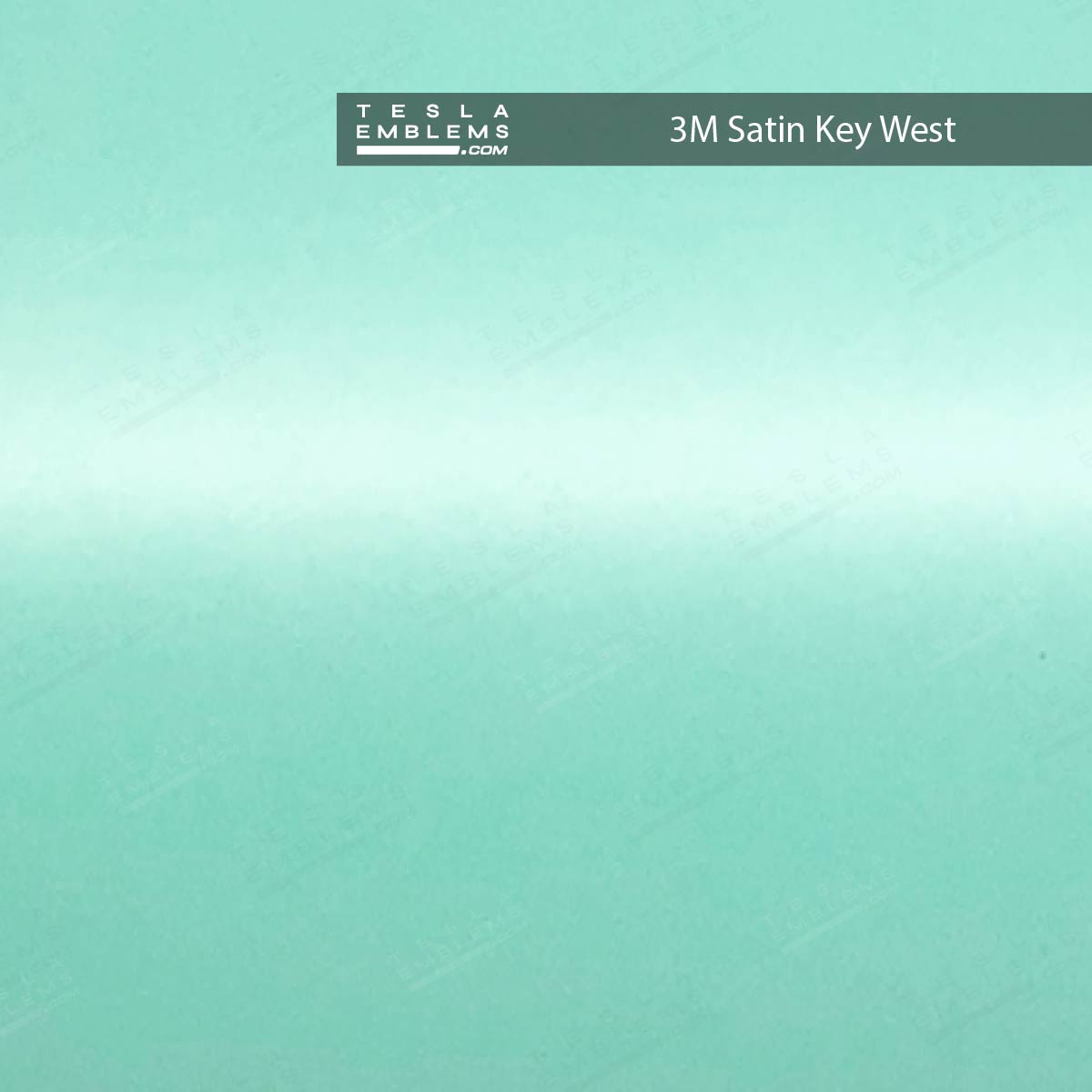 3M Satin Key West Tesla Charge Port Wrap - Tesla Emblems