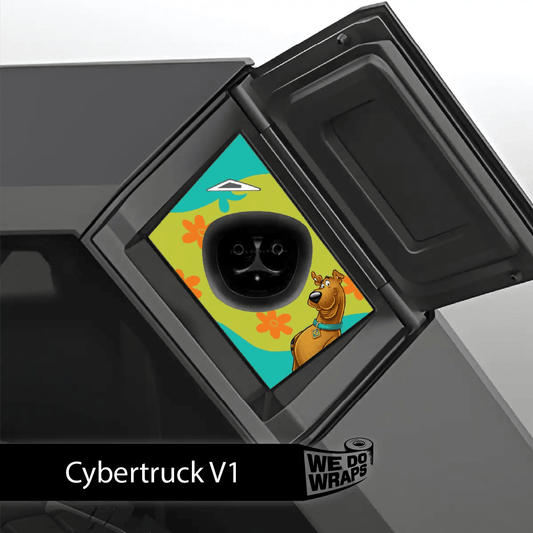 Groovy Scooby Tesla Charge Port Wrap | Cybertruck - Tesla Emblems