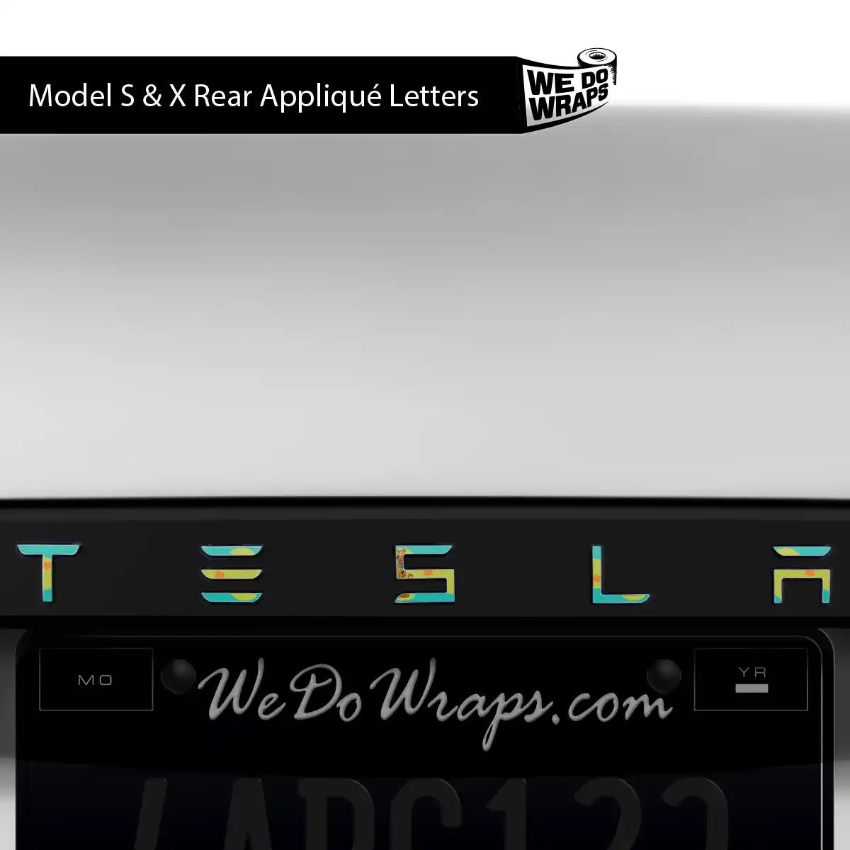 Groovy Scooby Tesla Emblem Decals (Front + Back) | Model X - Tesla Emblems