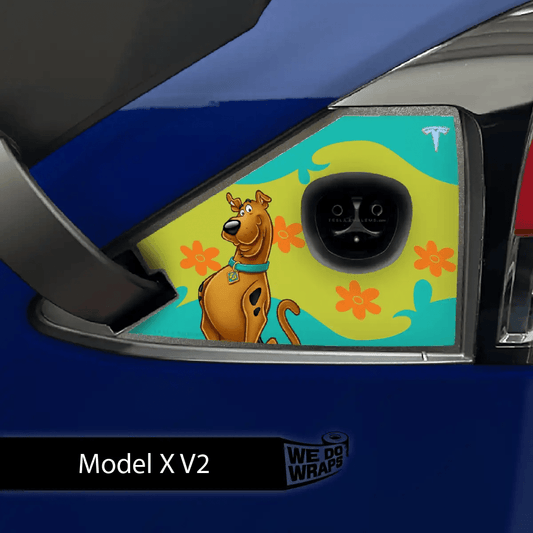 Groovy Scooby Tesla Charge Port Wrap | Model X - Tesla Emblems