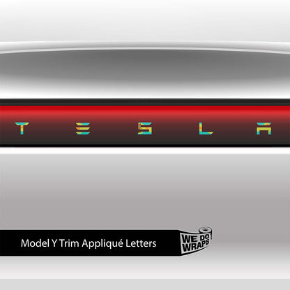 Groovy Scooby Tesla Emblem Decals (Front + Back) | Model Y - Tesla Emblems