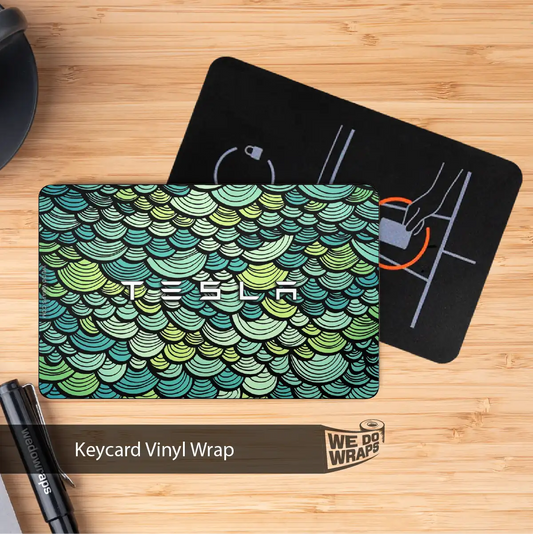 Sea Shells Tesla Keycard Decal - Tesla Emblems