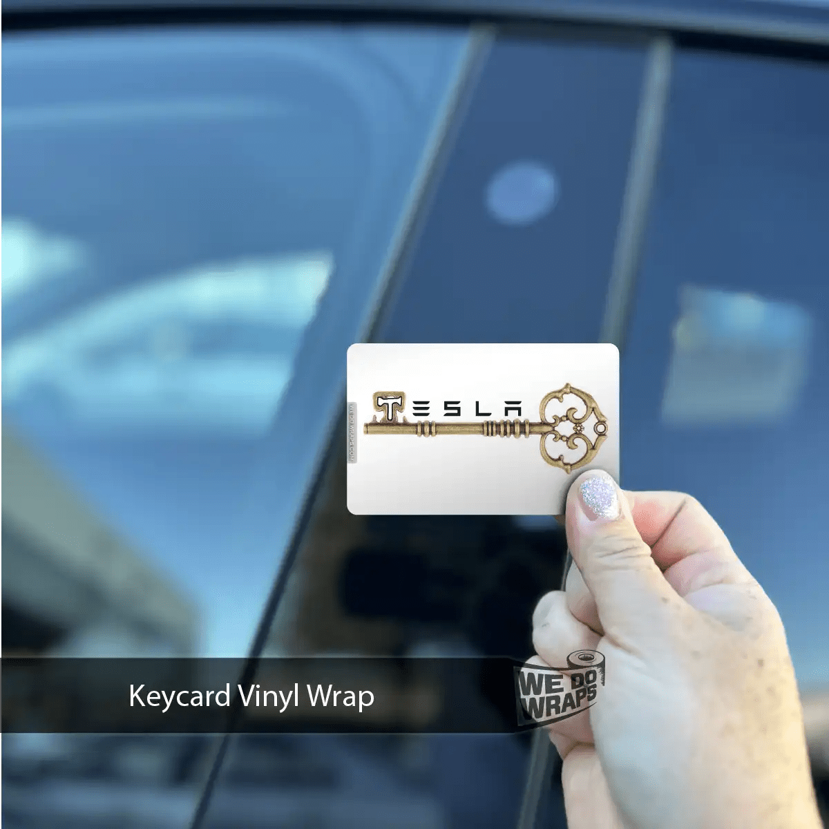 Skeleton Key Tesla Keycard Decal