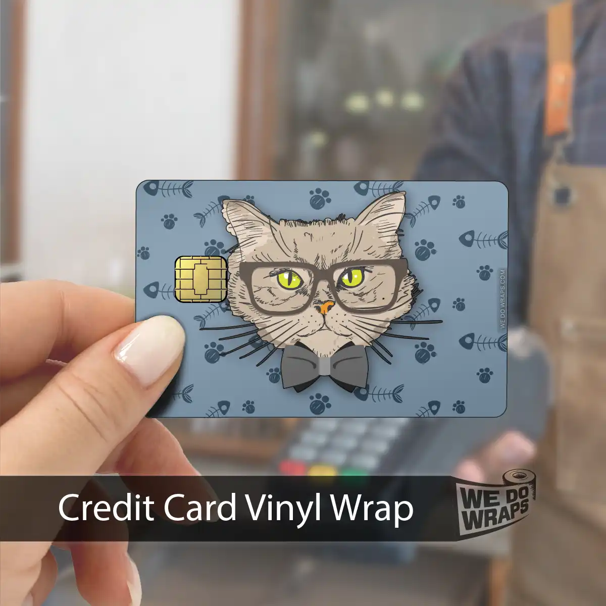 Smart British Shorthair Cat | NFC Key Card Wrap - Tesla Emblems