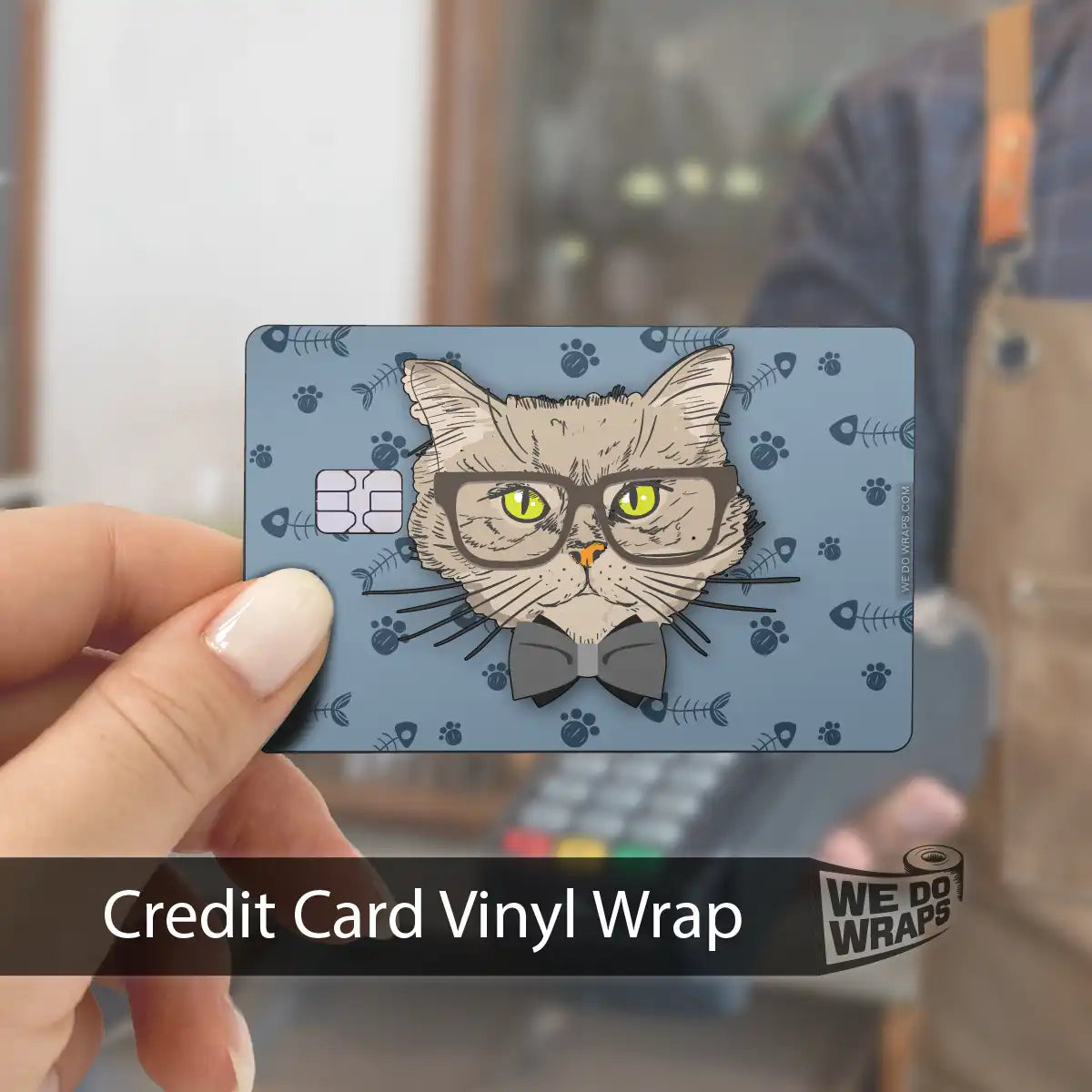 Smart British Shorthair Cat | NFC Key Card Wrap - Tesla Emblems
