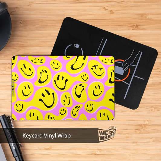 Smiley Keycard Decal - Tesla Emblems