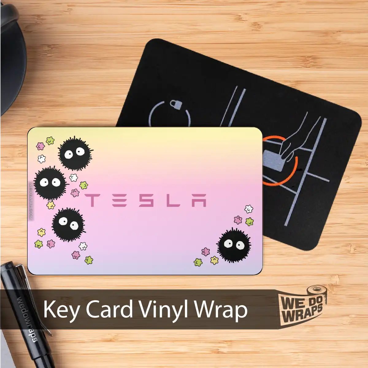 Soot Sprites | NFC Key Card Wrap - Tesla Emblems