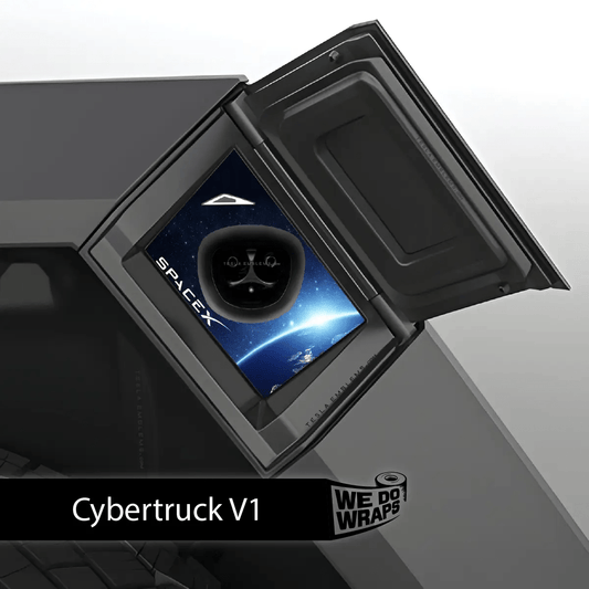 SpaceX Tesla Charge Port Wrap | Cybertruck - Tesla Emblems
