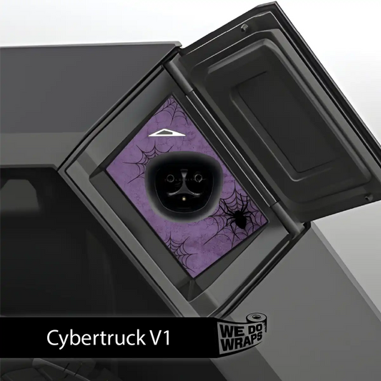 Cobweb Spider Tesla Charge Port Wrap | Cybertruck - Tesla Emblems