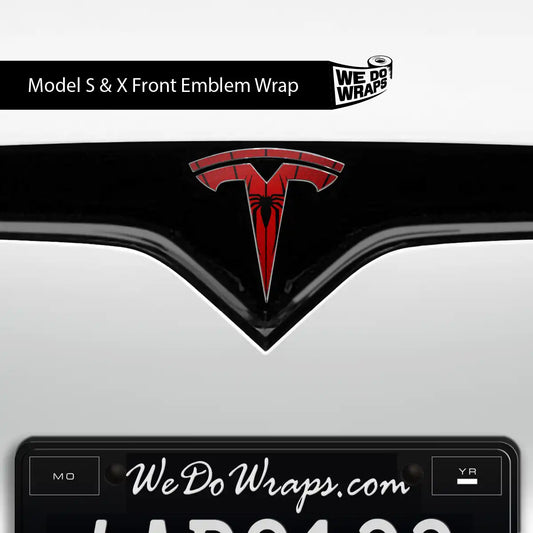 Spidey Senses Tesla Emblem Decals (Front + Back) | Model S - Tesla Emblems