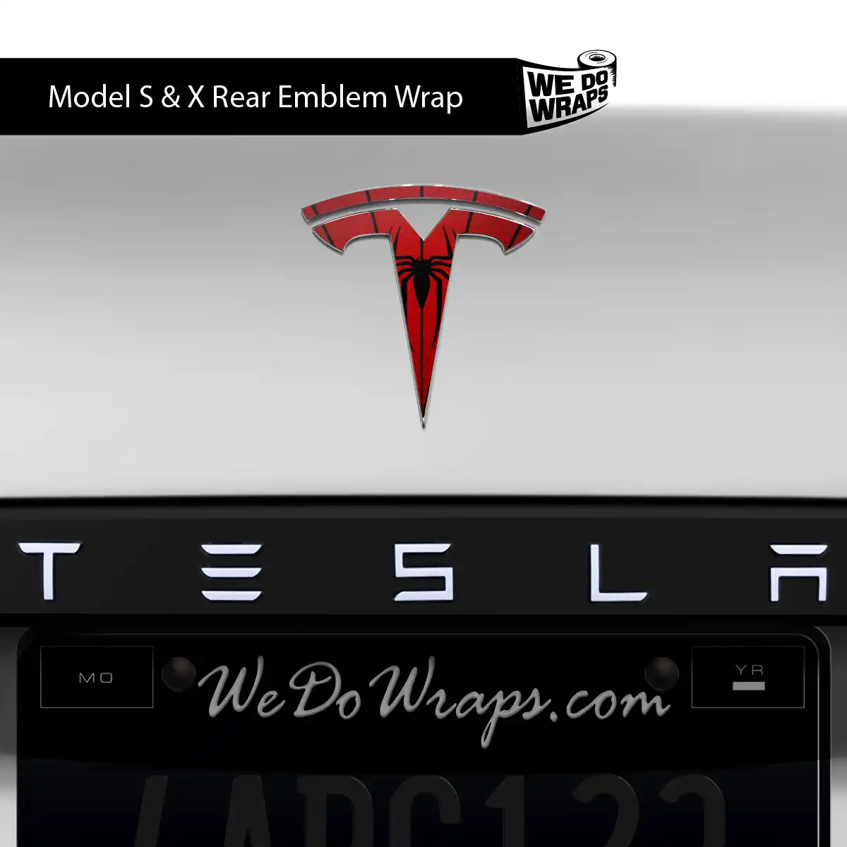 Spidey Senses Tesla Emblem Decals (Front + Back) | Model S - Tesla Emblems