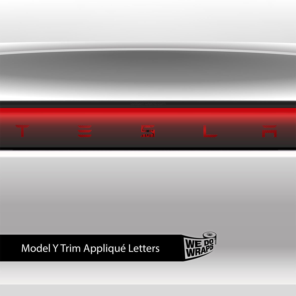 Spidey Senses Tesla Emblem Decals (Front + Back) | Model Y - Tesla Emblems