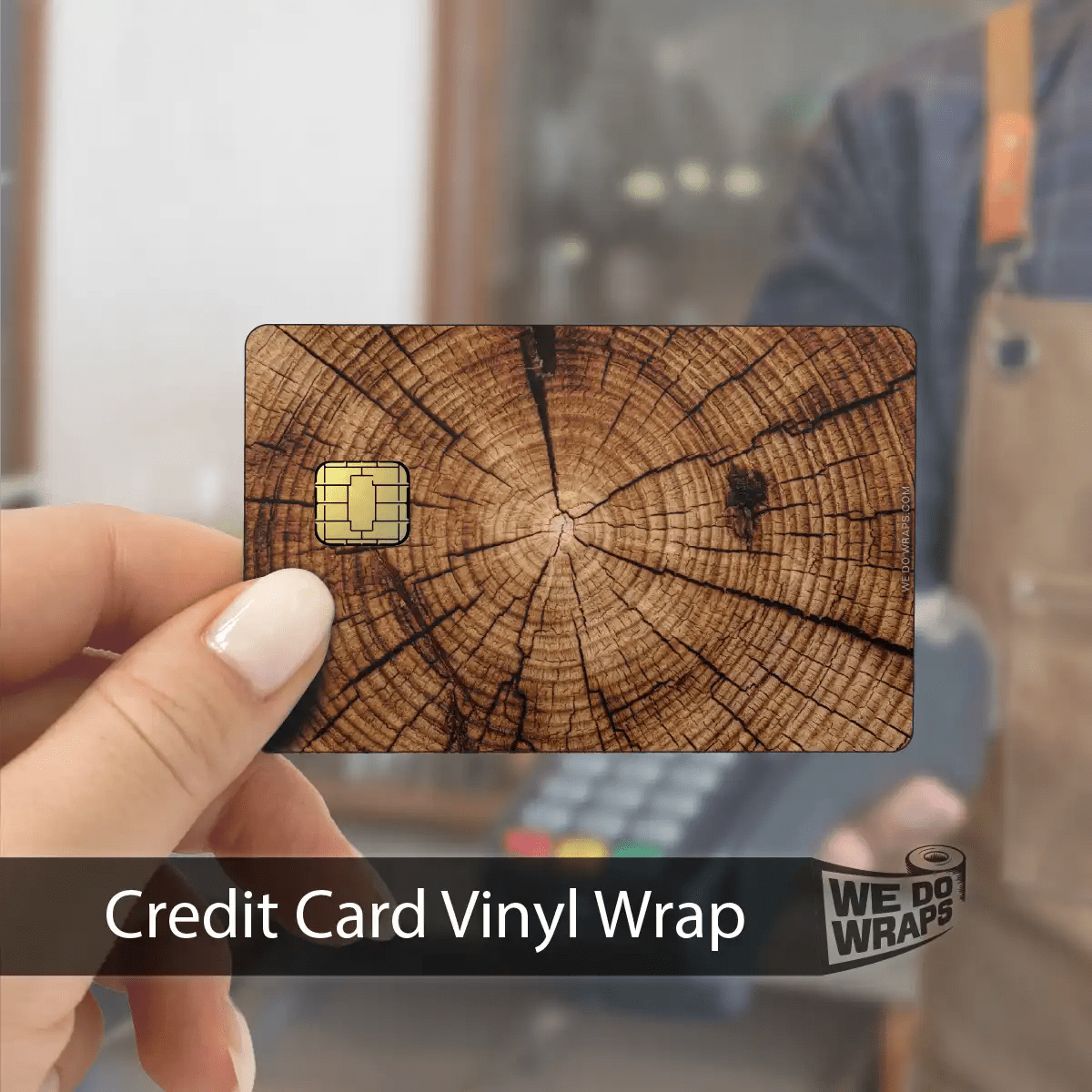 Split Wood | NFC Key Card Wrap - Tesla Emblems