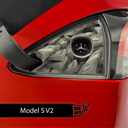 Stacks on Stacks Tesla Charge Port Wrap | Model S - Tesla Emblems