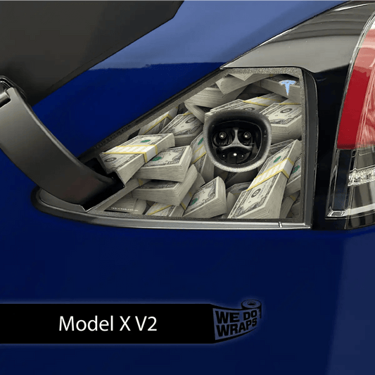 Stacks on Stacks Tesla Charge Port Wrap | Model X - Tesla Emblems