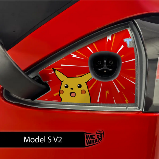 Shockachu Tesla Charge Port Wrap | Model S - Tesla Emblems