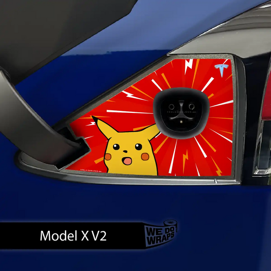 Shockachu Tesla Charge Port Wrap | Model X - Tesla Emblems