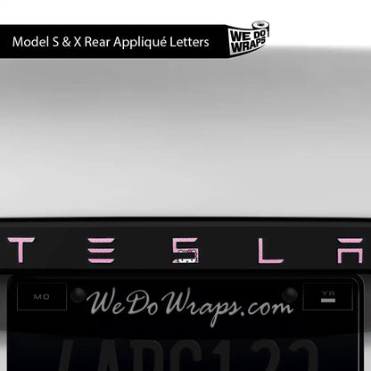 Sweet Kitty Tesla Emblem Decals (Front + Back) | Model X - Tesla Emblems