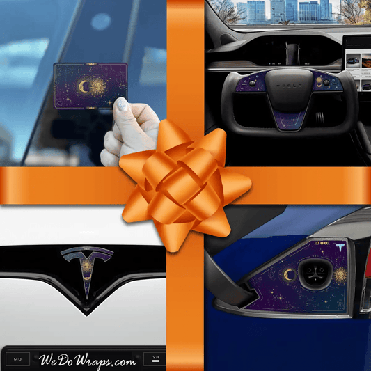 Holiday Bundle Tarot Sun and Moon Tesla Wrap Kit | Model X - Tesla Emblems