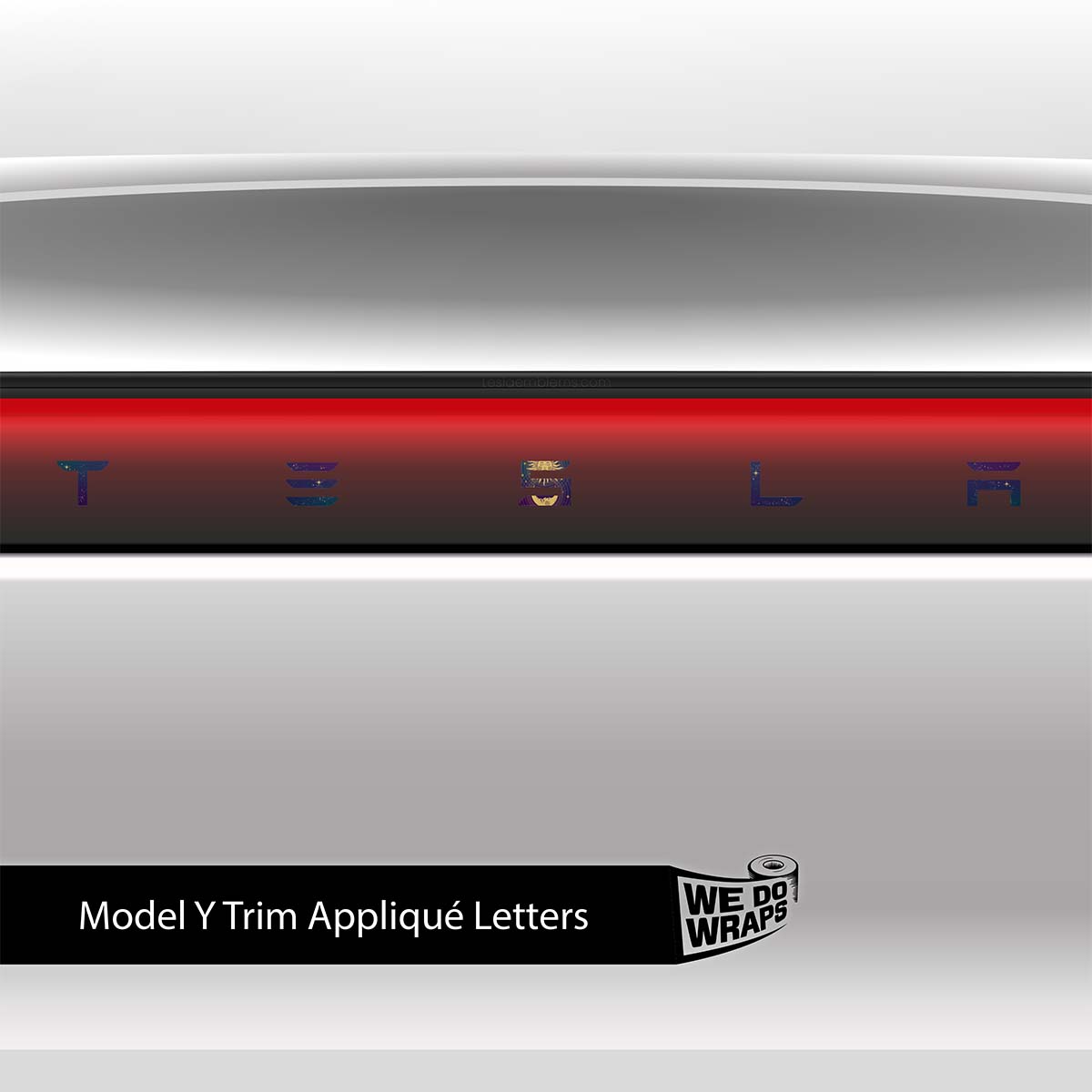 Tarot Sun and Moon Tesla Emblem Decals (Front + Back) | Model Y - Tesla Emblems