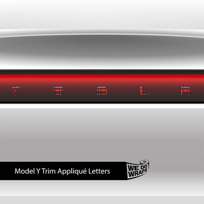 Tartan Plaid Tesla Emblem Decals (Front + Back) | Model Y - Tesla Emblems