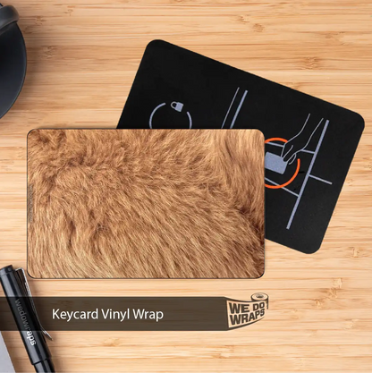 Teddy Bear Fur Tesla Keycard Decal - Tesla Emblems
