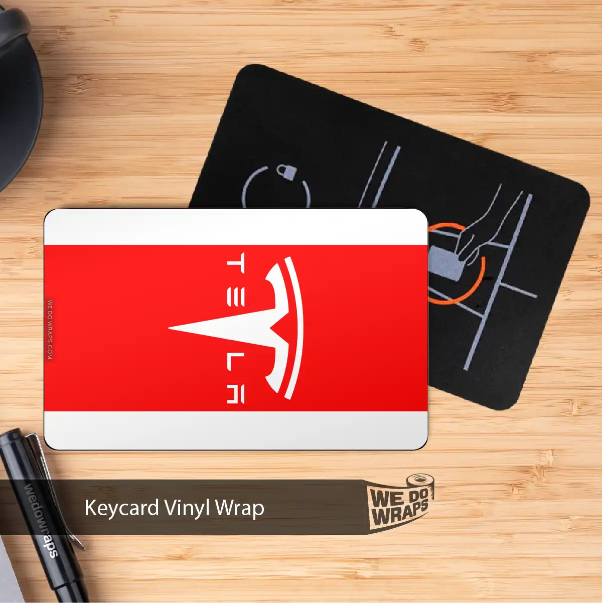 Tesla Flag Keycard Decal - Tesla Emblems