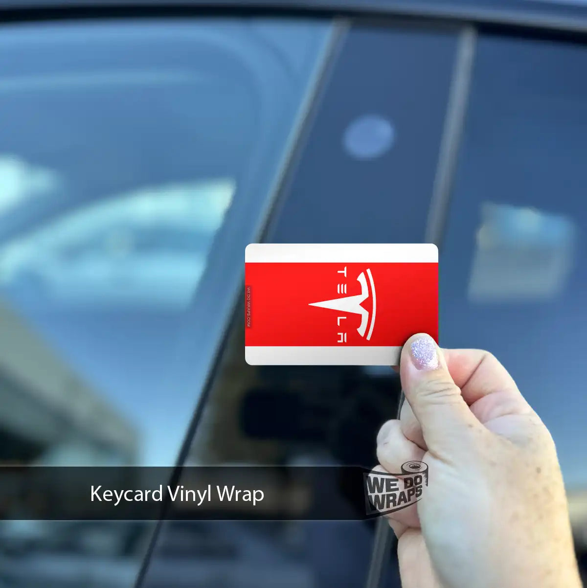 Tesla Flag Keycard Decal - Tesla Emblems
