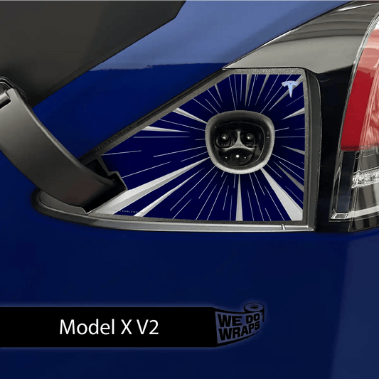 Tesla Insane Performance Mode Charge Port Wrap | Model X - Tesla Emblems