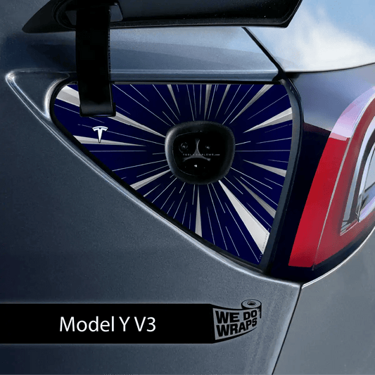 Tesla Insane Performance Mode Charge Port Wrap | Model Y - Tesla Emblems
